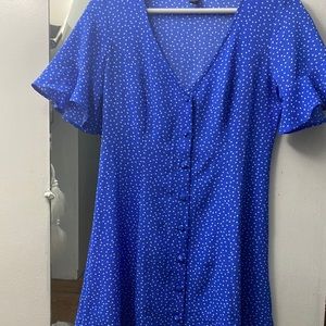 Polka Dots Button Down Dress
